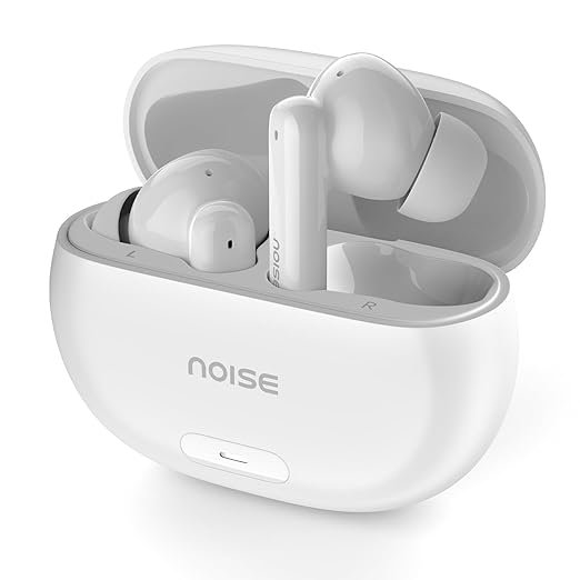 Noise Newly Launched Buds Nuvo in-Ear Truly Wireless Earbuds with 40H of Playtime, Quad mic ENC, Dual Device Pairing, 12mm Driver, BT v5.3 (Snow White)