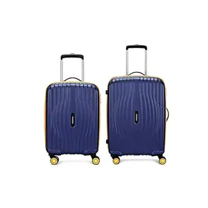 Aristocrat Vortex Plus | Set of 2 Trolley Bag, 55+65 Cm, Small+Medium Hardside Luggage | 8 Wheels, Combination Lock | Polycarbonate | 3 Year International Warranty | Midnight Blue
