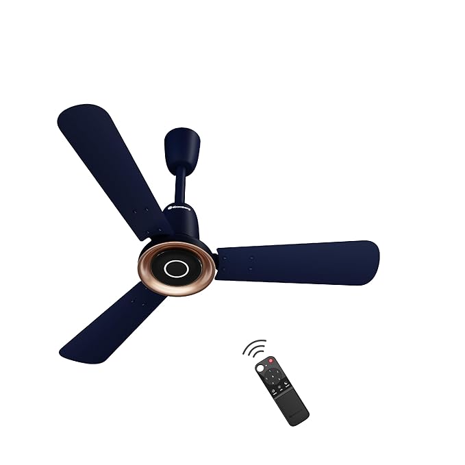 atomberg Studio Nexus Smart 900mm BLDC Ceiling Fan with IoT & Remote Control | 5-star | New Blade Design | High Air Delivery with Moonbeam Light | Newly Launched | 5 Years Warranty (Ritz Blue)
