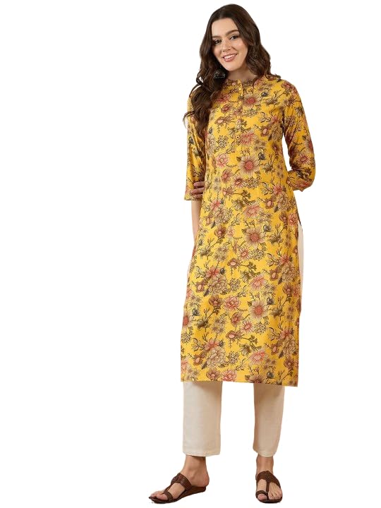 Amazon Brand - Tavasya Women's Rayon Blend Floral Regular Fashion Vest