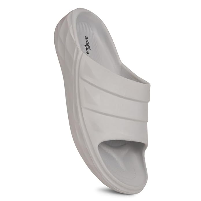 ACTION Extra Soft Men's PILO Sliders/Slippers with Cushion FootBed for Adult | Comfortable & Light Weight | Stylish & Anti-Skid | Waterproof & Everyday Flip Flops for Gents/Boys ART-APTM-24