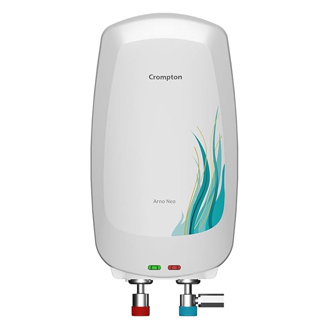 Crompton Arno Neo 3 Litres instant water heater (Geyser) with 3 Level Advance Safety and Food grade technology|Rust proof Body | 5 years tank warranty | 2 years element warranty
