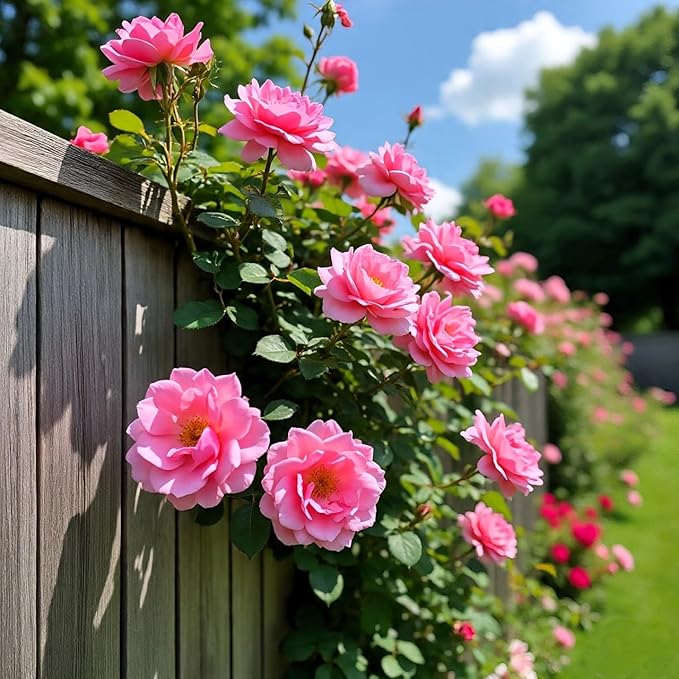 Earth Hopper Climbing Rose Hybrid Seeds Pack - Large Flowers- 70 Easy-to-Grow Seeds for Vibrant Blooms, Suitable for All Indian Climates (ALL IN ONE MIX)