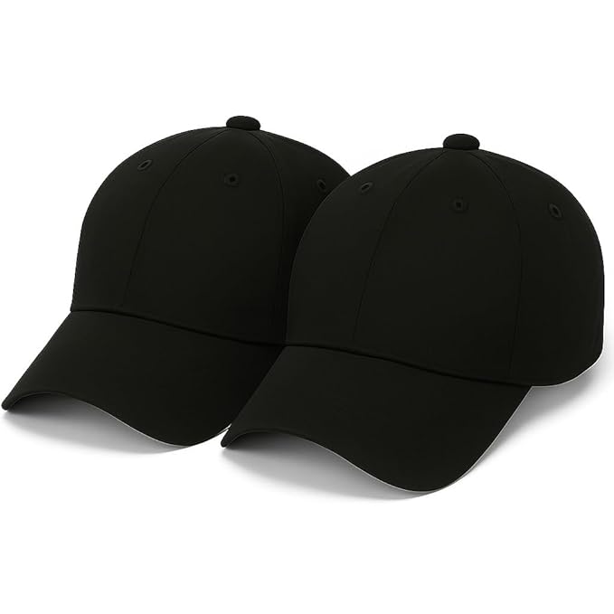 Amazon Brand - Anarva Pack of 2 Unisex Baseball Caps Beige Cotton Adjustable Hats for Men & Women  -  Casual Outdoor Cap Combo for Sports, Travel