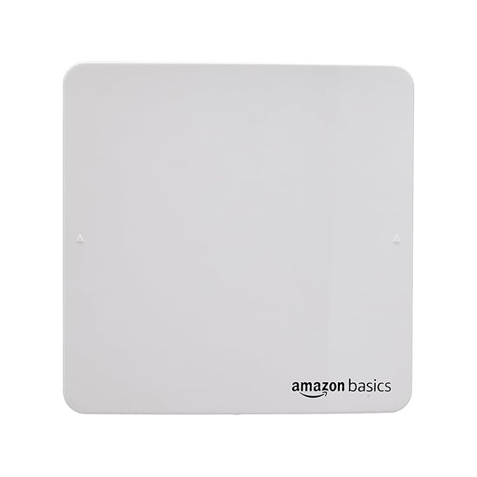 Amazon Basics Axial Fan 6" | 22W | 7 Blades | 150 mm Sweep | 7.3 dB Low Noise | Window Mount | Wall Switch Control | White Plastic Body