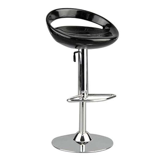 1/6 Scale Round Swivel Chair Pub Bar Stool for 12'' Action Figures Black