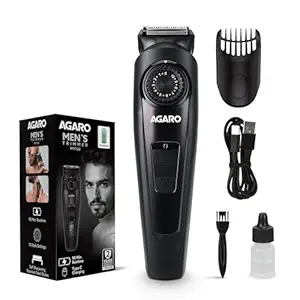 AGARO Beard Trimmer, 10 Length Settings with digital display USB rechargeable multifunctional for home and travel MT1122