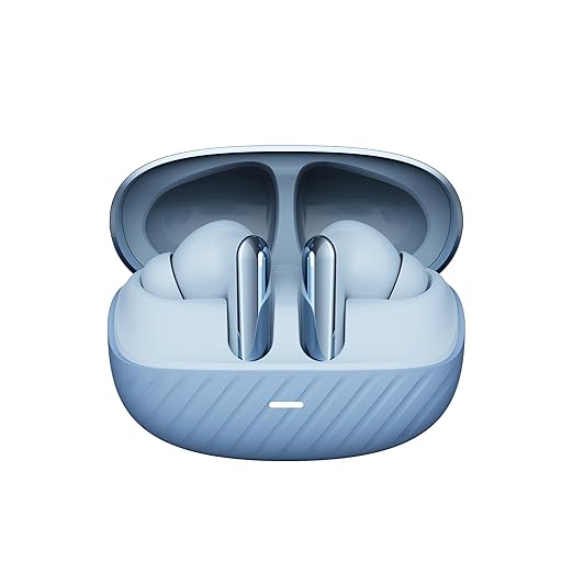 HP H250 Wireless Earbuds; Upto 80 Hours Playtime; Fast Charge; Water Resistant; Compatible with Tablets, Smartphones, PCs, and Other Devices with Bluetooth, 1 Year Warranty, Blue (AB3D9AA)
