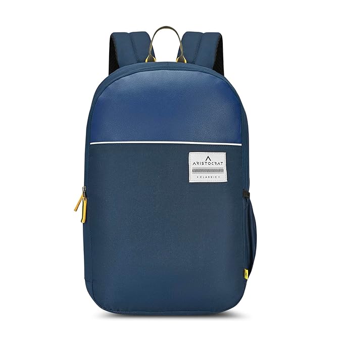 Aristocrat Lava 17 Inch Compatible Laptop Backpack 25L | Premium Durable Fabric | 2 Compartments with Side Bottle Pocket | Padded Backpanel | Office & Travel Backpack for Men & Women