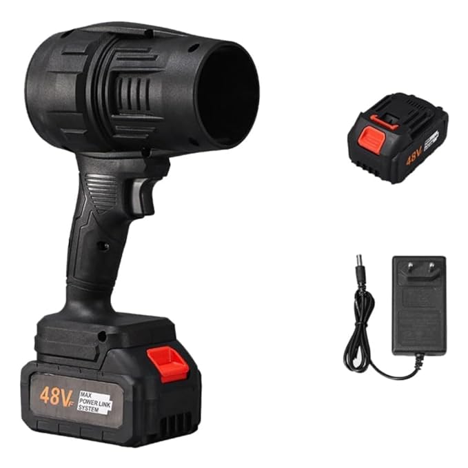 FAB Innovation Handheld Electric Portable Air Blower,Turbo Jet Blower Cordless 48V | High Power Blow Brushless Motor for Extra runtime,for Car,Home Cleaning Corner, Road Cleaning