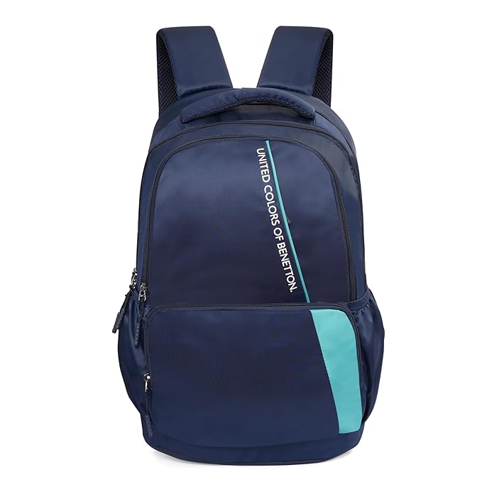 United Colors of Benetton Vance 32L Laptop Backpack, Water-Resistant, Fits 15-inch Laptops, Classic Style with Ample Organization & 1-Year Warranty