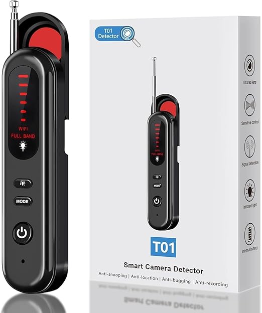 Hidden Camera Detector, Anti-Spy Detector, Hidden Device GPS Detector, Camera Detector, Bug Detector, Privacy Protector, Signal Scanner for Hotels Office Home Travel, 5 Levels Sensitivity (A3)