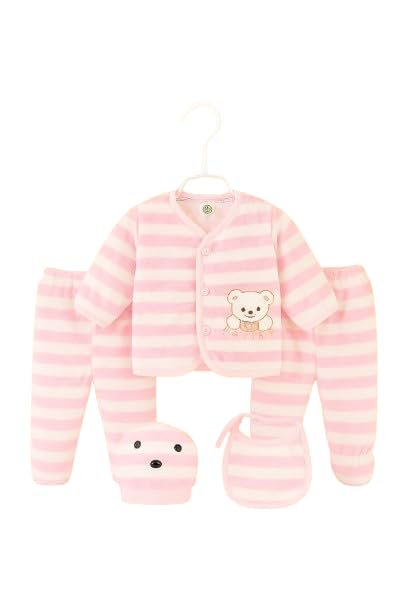 Shyamcollections New Born Baby Winter Wear Clothes 5Pcs Sets Unisex Baby Suit Infant Clothes First Gift Woolen Winter Wear Clothes Set of 5 Piece