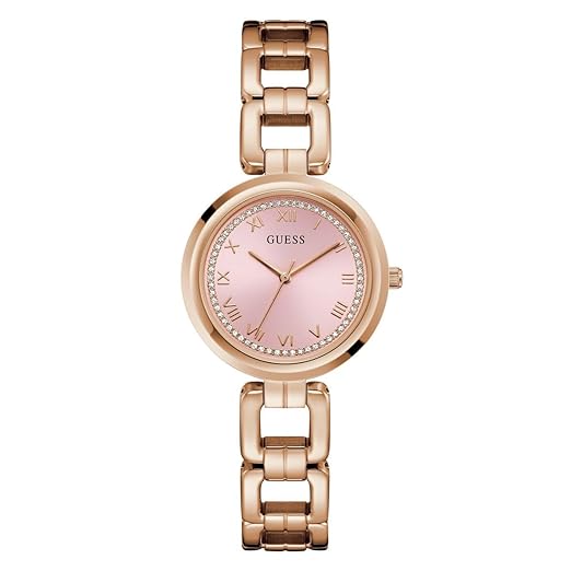 Guess Dress 32 mm Pink Dial Women Analog Watch- U1387L8M
