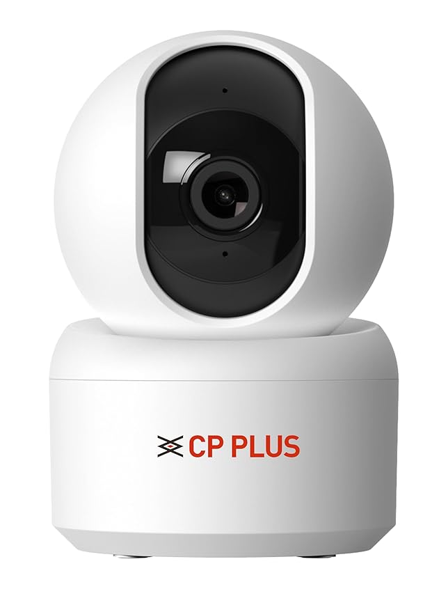 CP PLUS 4MP Quad HD Smart Wi-Fi CCTV Camera for Home | 360° Pan & Tilt | CTC Cyber Secure Tech | View & Talk | Smart Detection Suite | IR Night Vision | Cloud Recording | Support OK Google | CP-E45Q