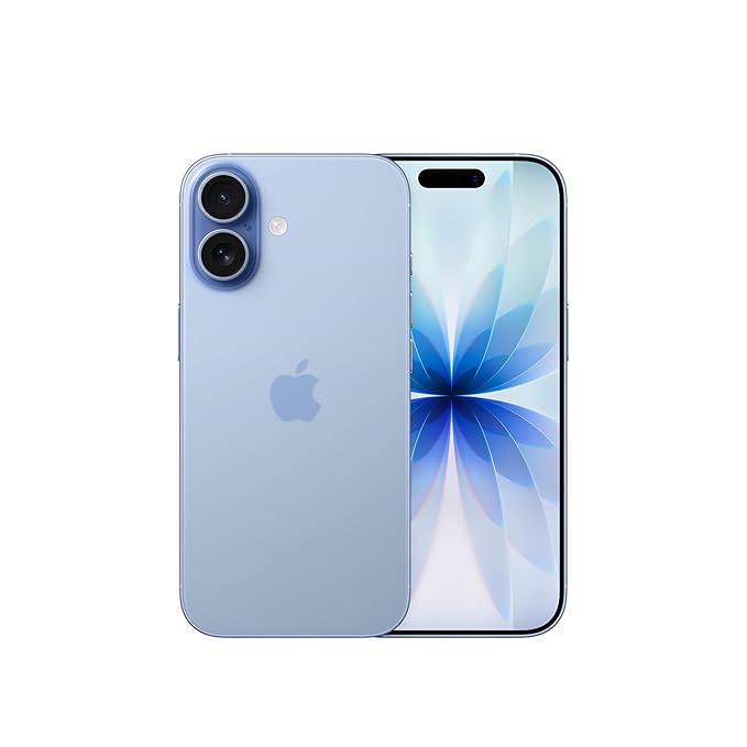 iPhone 17 256 GB: 15.93 cm (6.33) Display with Promotion, A19 Chip, Center Stage Front Camera for Smarter Group Selfies, Improved Scratch Resistance, All-Day Battery Life; Mist Blue