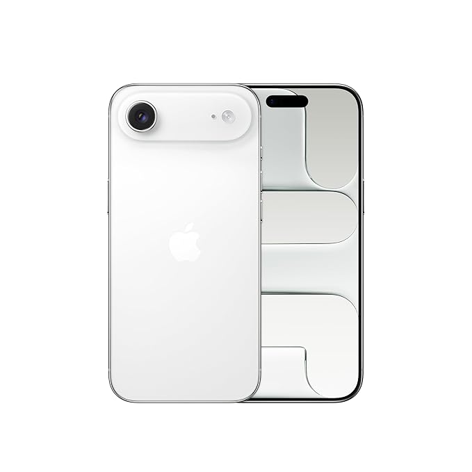Apple iPhone Air 256 GB: Thinnest iPhone Ever, 16.63 cm (6.53) Display with Promotion up to 120Hz, Powerful A19 Pro Chip, Center Stage Front Camera, All-Day Battery Life; Cloud White
