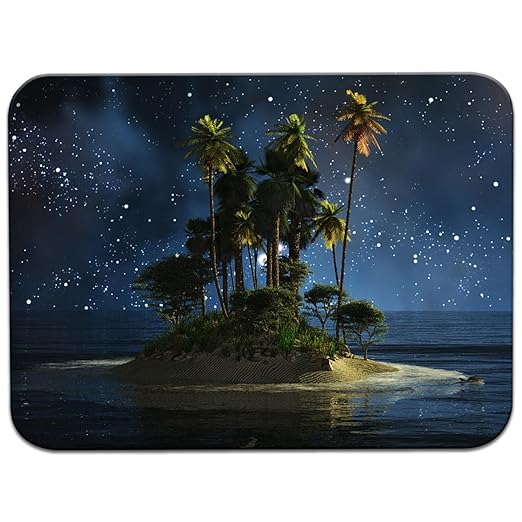 Mpad Mouse Mat Gaming Mouse Pad, Non-Slip Rubber Base, Waterproof Surface, Premium-Textured, Compatible with Laser and Optical Mice (Blue-Black)