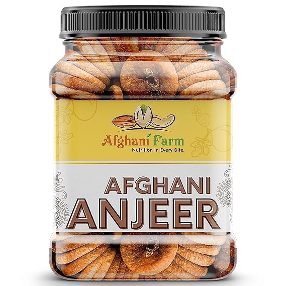 Afghani Farm Dried Anjeer (Figs) | Naturally Sweet & Fiber-Rich | No Added Sugar | Healthy Snack for All Ages | Ideal for Snacking & Cooking (1kg)
