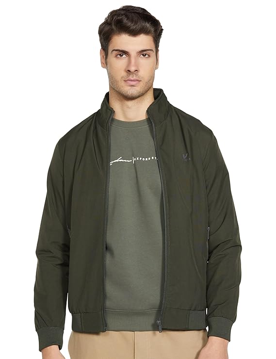 Qube by Fort Collins Windcheater Jacket for Men  -  Stylish & Lightweight Year-Round Windproof Outerwear for Men, Perfect for Layering