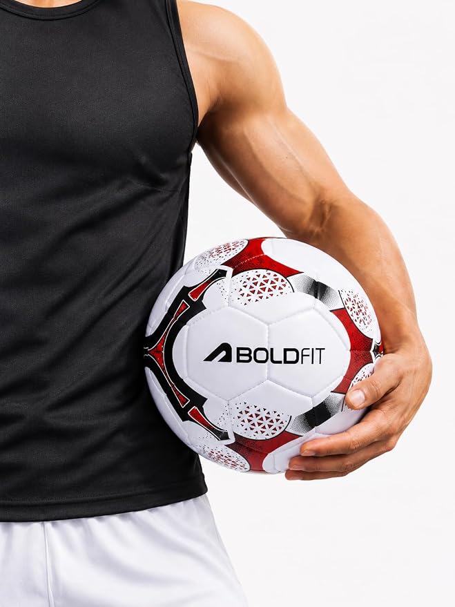 Boldfit Blaze Football Practise Foot Ball Training Match Football Size 5 Original for All Ages Group Rubber Moulded Standard Sports Foot Ball for Ground, Grass, Turf, Outdoor Waterproof