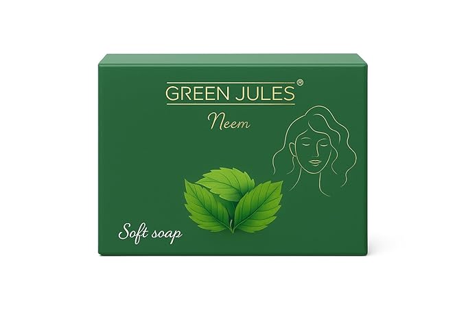 Neem Soap|Skin Brightening&Dark Spot Remover|Real Saffron,Olive Oil,And Kojic Acid Formula|For Face&Body|Smooth,Acne,Scars,Uneven Skin Tone(100GM) (Pack Of 2)