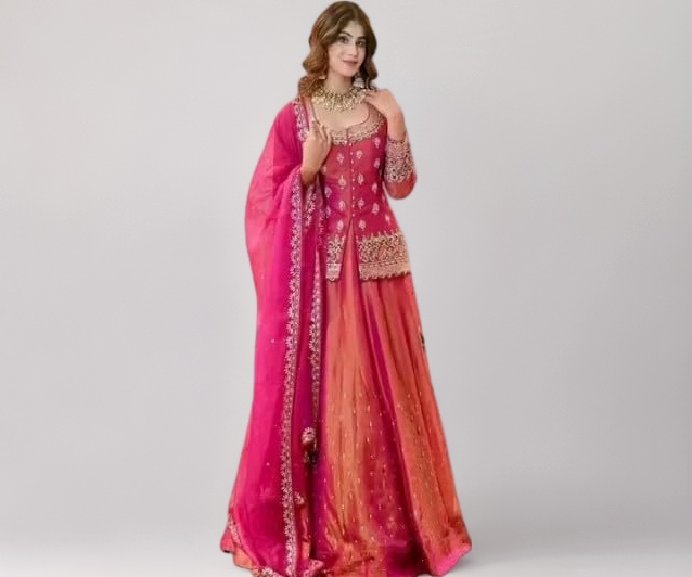 TILKI FASHION Kurti With lehenga And Dupatta Set Bollywood Style Embroidery lehenga Choli Set For Woman