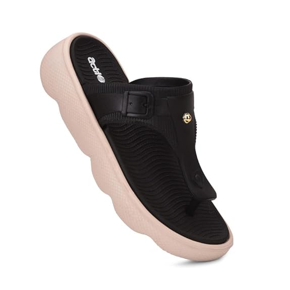 ACTION Women's Thong Flip-Flops | Comfortable, Stylish Footwear for Everyday Use | Lightweight, Cushioned Footbed, Non-Slip Sole | Perfect for Summer, Beach, and Casual Wear