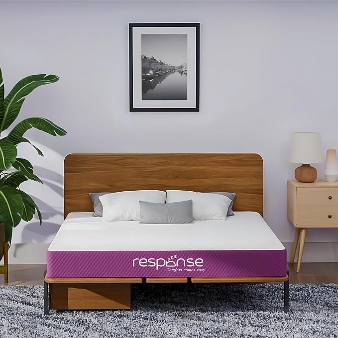 Response Memory Orthopedic Foam Mattress- High-Density Firm Support Foam, CertiPUR-US Equivalent Quality, Low-Profile Bed, Relaxing Sleep | 10 Years Warranty (King, 70x72x8 inch)