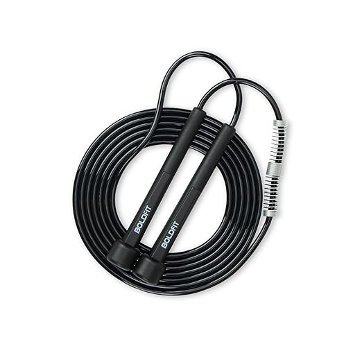 Boldfit Skipping Rope for Men and Women Jumping Rope With Adjustable Height Speed Skipping Rope for Exercise, Gym, Sports Fitness Adjustable Jump Rope