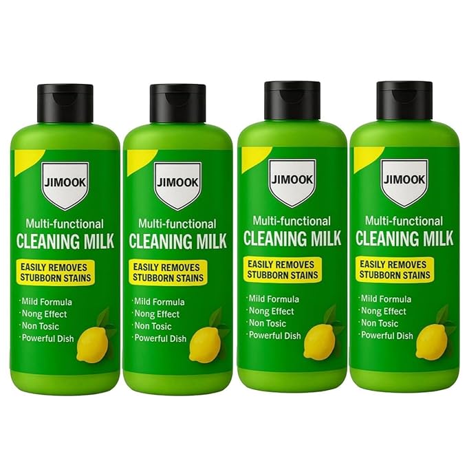Alll in One Powerful Multipurpose Cleaning Lotion  -  High-Performance Cleaner Liquid for Kitchen, Bathroom, Tiles, Floors & Glass | Versatile Stain & Grease Remover Glass Cleaner (Green Bottle 4Pc)