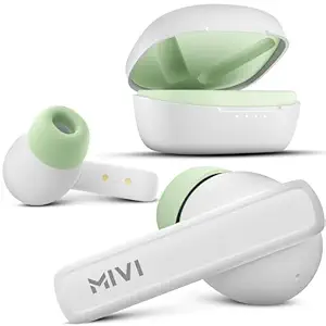 Mivi DuoPods Sync in Ear Earbuds | 60H Playtime Bluetooth Earphones Wireless | Earbuds ENC for Clear Calls | 13mm Drivers Ear Buds Wireless | Gaming Mode | BT 5.3 TWS ENC Earbuds Style | Earpods