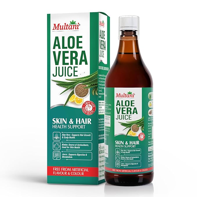 Multani Pure Aloe Vera Juice (1 Litre) | Digestive Health & Immunity Support | Natural Health Drink & Wellness Supplement