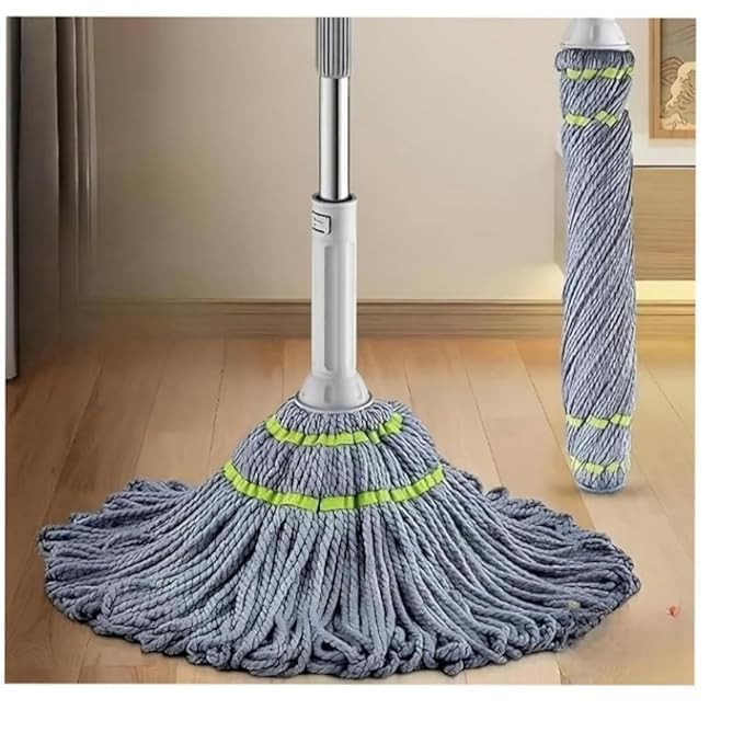 SR Microfiber Twist Mop for Floor Cleaning, Squeeze Twist Mop Stick, Durable Dust Easy to Use Floor Cleaner, Effective for Hardwood, Tile, and Laminate (Pack of 1)