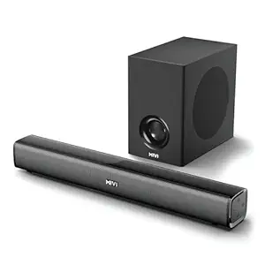 Mivi Nex 100 Sound Bar for Smart TV | 90W 2.1 Channel Home Theatre Speaker with Subwoofer | Bluetooth v5.3 | Deep Bass | Music System for Wireless | Speaker Home Theatre | Made in India