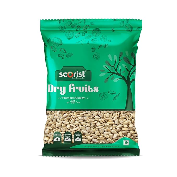 Scorist Premium Sunflower Seeds 500g I Sunflower Seeds for Eating | Diet Food | Healthy Snack | Raw seeds | Weight management | Source of Antioxidants