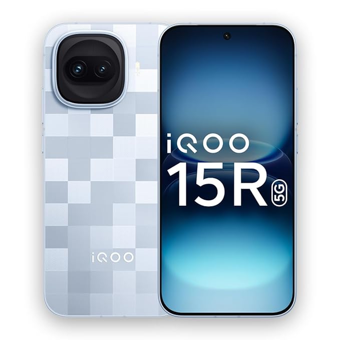 iQOO 15R (Triumph Silver, 8GB RAM, 256GB Storage) | Snapdragon® 8 Gen 5 Processor | India's Slimmest Smartphone in 7600mAh Battery* | Segment's Most Stable 144FPS Gaming*