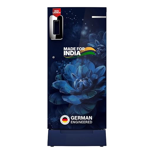 Bosch 187 L, 4 star, Direct-Cool Single Door Refrigerator | 18 Hrs Cooling Retention | 2.5X Faster Cooling | Spacious Multi Box | XL Dry Storage | SuperFreeze (2026 model, CST18B24VI, Sevian Blue)