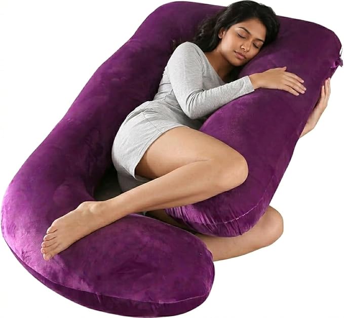 Pregnancy Pillows for Women Sleeping U Shaped Full Body Maternity Pillow with Removable Cover Maternity Support - for Back, HIPS, Legs, Belly for Pregnant Women Must Have Maternity Pillow