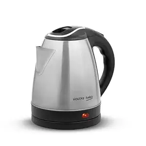 Voltas Beko, a TATA Product 1.5 L Stainless Steel Electric Kettle | 1350W Fast Boil | Auto CutOff | CoolTouch Lid & Handle | Home & Office Use (K135X15HSL, Silver)