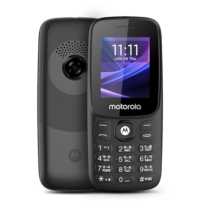 Motorola All-New A300-2026 Dual Sim keypad Phone | 2 Years Replacement | Type C Charging Port |Long Lasting Battery | Loud Sound | Wireless FM | (Black)