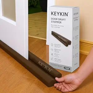 Door Bottom Sealing Strip Guard for Home | Door Stoppers | Door Seal | Door Closers | Sound-Proof Reduce Noise Energy Saving Weather Stripping |Outdoor Waterproof - Brown,(Pack of 1)