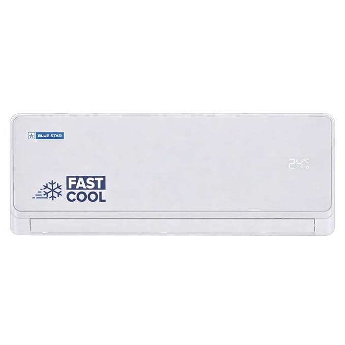 Blue Star 1.5 Ton 3 Star Inverter Split AC (Copper, 5 in 1 Convertible Cooling, DigiQ Hepta Sensor, Blue Fins, Turbo Cool, PM2.5 Filter (IA318EXU, White)