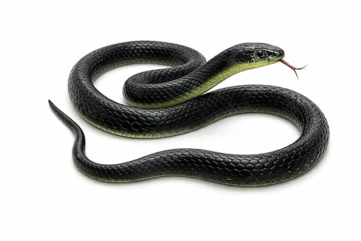 RZA 2026 (Snake Pack of 1 pcs) ZA Realistic Black Rubber Snake Toy - 28-inch Lifelike Garden Prop for Scaring Birds Black Skane Fake Snake Toy