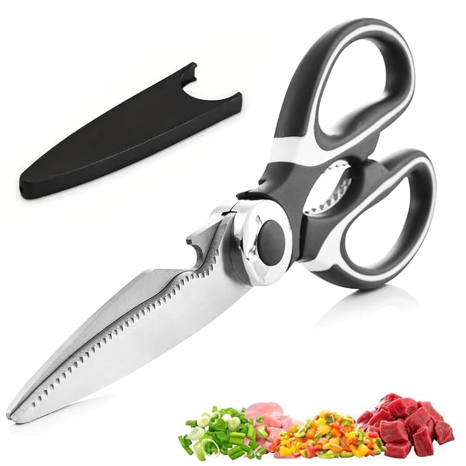 Kitchen Scissors Kitchen Shears All Purpose Heavy Duty Dishwasher Safe Multipurpose Utility Sharp Scissors For Food, Meat, Poultry, Vegetable