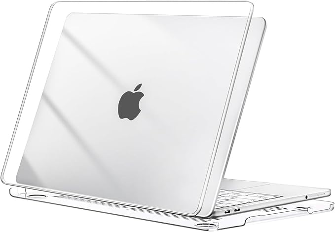 Meyaar Compatible with MacBook Neo Case 13 Inch A3404 with A18 Pro Chip 2026, Transparent Hard Shell Plastic Snap-On Protective Cover (Crystal Clear, for MacBook Neo 13 (A3404))