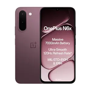 OnePlus N6x | 4GB+128GB | Burgundy Red | 7000mAh Battery | Power for Days | 48-Months Smoothness | Smooth 120Hz Display | Largest 5300mm2 Cooling System | Military-Grade Durability