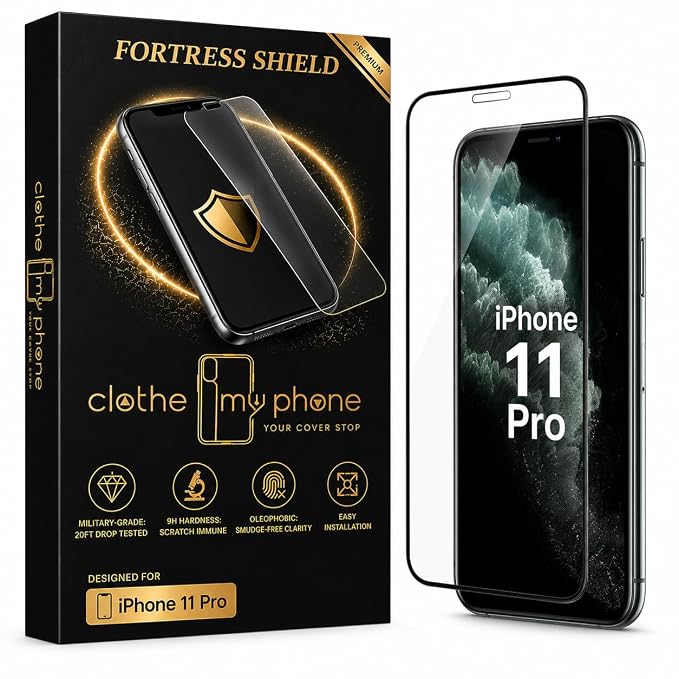 Clothmyphone Tempered Glass Screen Protector for Apple iPhone 11 | 9H Hardness | HD Clear | Bubble Free | Scratch Resistant | Case Friendly | Easy Installation