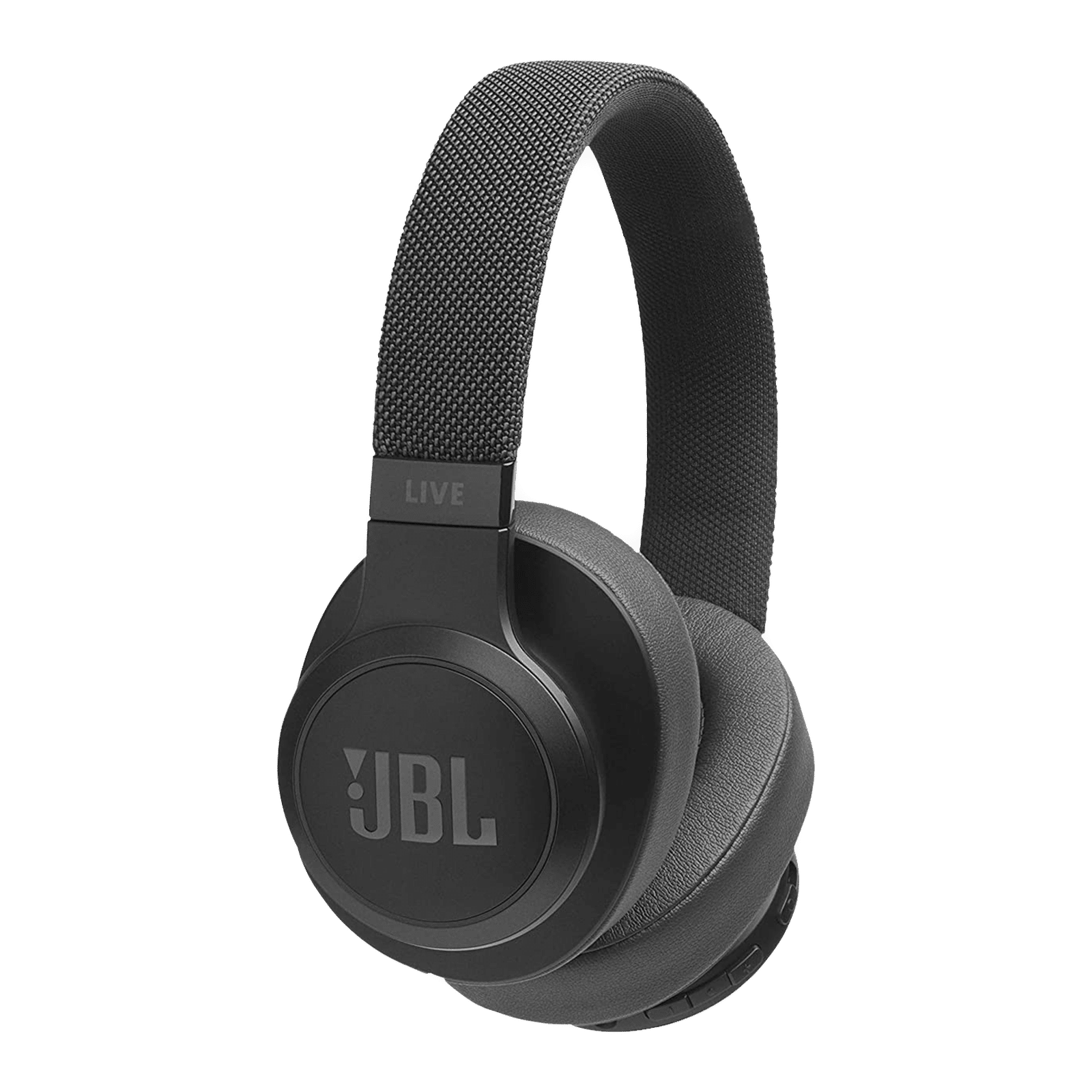 JBL Live 500 JBLLIVE500BTBLK Bluetooth Headset with Mic (30 Hours Playback, Over Ear, Black)