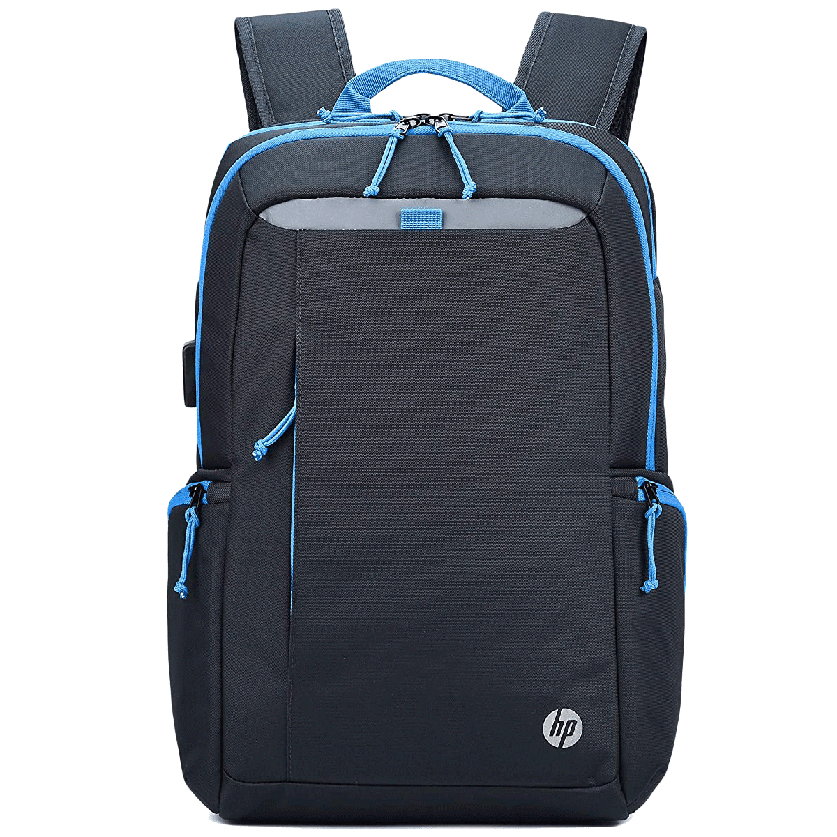 HP Lightweight 500 17 Litres 600D Gucci Polyester Backpack for 15.6 Inch Laptop (USB Charging Plug, 1B3M8AA, Black)